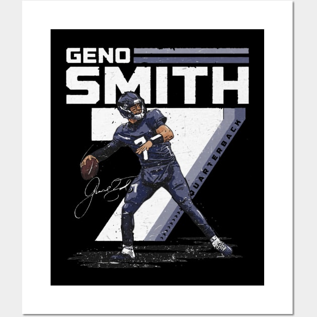 Geno Smith Seattle Fade Wall Art by Chunta_Design